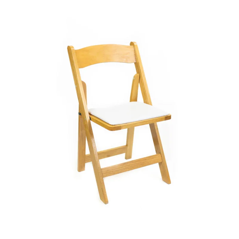Natural white folding chairs