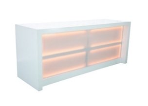 Plaza, White Lighted Bars