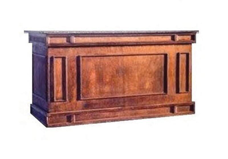 7' Classic Dark Wood Bar
