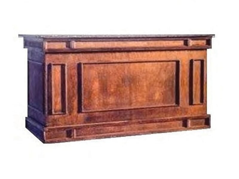 7' Classic Dark Wood Bar