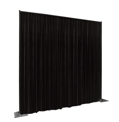 Pipe & Drape Black Velour sections 10x10