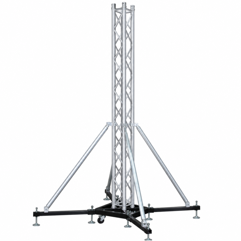Vertical truss with ground support